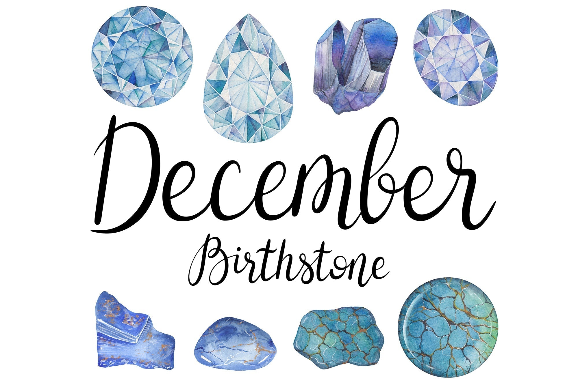12月の誕生石はどれ？「タンザナイト・ターコイズ・ラピスラズリ