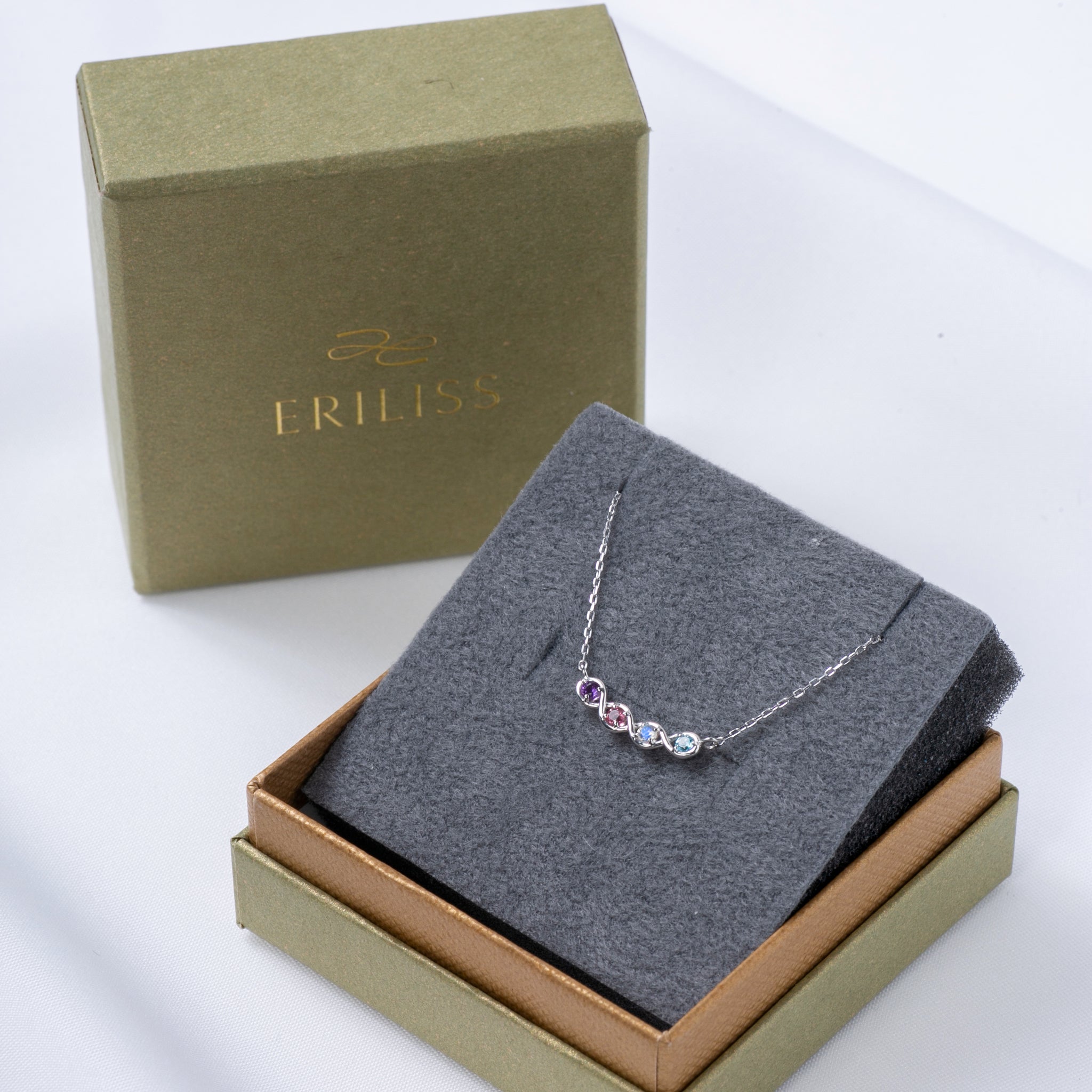4 JEWEL NECKLACE｜誕生石をセレクトメイドするファミリージュエリー